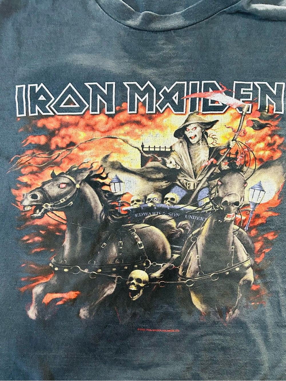 Vintage Iron Maiden Death on the Road 2005 tee shirt XL